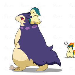 ambiguous_gender anthro being_watched blush evolutionary_family eyes_closed feet feral fire fur group kemono looking_at_another multicolored_body multicolored_fur musical_note musical_symbol open_mouth open_smile purple_body purple_fur red_eyes simple_background size_difference sliding smile standing symbol tan_body tan_fur teal_body teal_fur thought_bubble trio two_tone_body two_tone_fur white_background tontaro nintendo pokemon cyndaquil generation_2_pokemon generation_8_pokemon hisuian_form hisuian_typhlosion pokemon_(species) quilava regional_form_(pokemon) 1:1 2d_animation animated frame_by_frame signature watermark