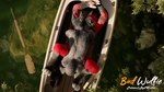 bird's-eye_view black_body black_fur duo fur high-angle_view male multicolored_body multicolored_fur oar realistic rock vehicle water watercraft bad_wulfie red_wulfie cycles red_(red_wulfie) canid canine canis mammal wolf 16:9 3d_(artwork) blender_(artwork) digital_media_(artwork) widescreen