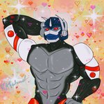 male shirtless_male solo silver_lioness hasbro takara_tomy transformers transformers:_beast_wars optimus_primal ape cybertronian gorilla haplorhine mammal maximal primate hi_res