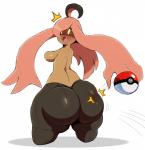 armless big_butt blush bounce breasts butt fangs female hair hair_hand huge_butt long_hair looking_back not_furry open_mouth pink_hair plant pokeball pokemorph short_stack side_boob simple_background solo spank_marks standard_pokeball standing surprise teeth thick_thighs white_background wide_hipped_female wide_hips sssonic2 nintendo pokemon elemental_creature flora_fauna generation_6_pokemon gourgeist humanoid pokemon_(species) 2017 digital_media_(artwork) hi_res