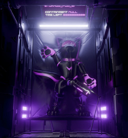 anthro bdsm bondage bound bulge chastity_bulge chastity_device clothing containment_cell drone encasement hypnosis hypnotic_visor latex latex_clothing latex_skinsuit lock_bulge lock_symbol male mind_control null_bulge permanent_bondage permanent_encasement sex_toy skinsuit solo tail tight_clothing vacuum_bed vibrator wand_vibrator tanza3d e16f_(tanza3d) 3d_(artwork) digital_media_(artwork) hi_res