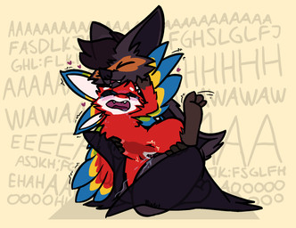 4_ears animal_genitalia anthro anthro_on_anthro anthro_penetrated anthro_penetrating anthro_penetrating_anthro blue_body blue_feathers bodily_fluids chair_position claws clitoris cum cum_in_uterus cum_in_vagina cum_inside drooling duo ejaculation erection fangs feathered_wings feathers feet female female_anthro female_penetrated from_behind_position fur genital_fluids genitals green_body green_feathers hair heart_symbol internal internal_vaginal knot knotted_penis knotting larger_anthro larger_male loud_sex male male/female male_anthro male_penetrating male_penetrating_female membrane_(anatomy) membranous_wings moan multi_ear nude nude_anthro nude_female nude_male open_mouth orange_body orange_fur orgasm penetration penile penile_penetration penis penis_in_vagina purple_body purple_fur red_body red_feathers saliva sex shaking shaking_orgasm sheath simple_background size_difference smaller_anthro smaller_female smaller_penetrated smile spread_legs spreading sweat tail talons teeth text toes tongue uterus vaginal vaginal_fluids vaginal_knotting vaginal_penetration vaginal_squirting vulva white_body white_feathers winged_arms wings bizart irv_(bizart) avali avian bat mammal 2026 aliasing digital_media_(artwork) hi_res