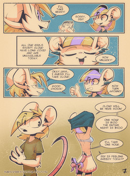 anthro clothed clothing dialogue duo ear_piercing female fur hair male male/female open_mouth piercing simple_background speech_bubble text tree_house undressing white_body white_fur ratcha iris_(ratcha) skye_(ratcha) mammal mouse murid murine rodent comic digital_media_(artwork) english_text hi_res multiple_scenes brother_(lore) brother_and_sister_(lore) sibling_(lore) sister_(lore)