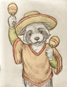 anthro brown_eyes clothed clothed_anthro clothed_male clothing ears_down fur hat headgear headwear latino looking_at_viewer male open_mouth pivoted_ears solo teeth teeth_showing tongue wearing_hat reynard_goodfellow mammal procyonid raccoon hi_res