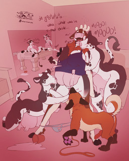 after_transformation all_fours animal_genitalia animal_noises animal_penis animal_print animal_vulva anthro anthro_on_feral antlers anus arched_back areola arms_around_another arms_around_chest arms_around_legs arms_tied aroused bdsm bed bedroom bell belly bent_over bestiality beverage big_breasts big_butt big_teats big_udders billiard_table biped black_body black_fur blindfold blush bodily_fluids bondage bottle bottomless bound bovine_genitalia bovine_teats bovine_udders breast_expansion breast_grab breast_growth breast_milking breast_play breast_squish breast_suck breastfeeding breasts breasts_and_teats breasts_and_udders breath brown_body brown_fur busty_feral butt canine_genitalia canine_penis cervine_antlers clothed clothing clothing_lift cloven_hooves collar container corruption cow_print cowification cum cunnilingus detailed_background dialogue different_sound_effects digitigrade dominant dominant_female drinking dripping drooling drunk ear_piercing ear_tag ejaculation erection expansion eyes_closed facial_piercing feet female female/female female_on_feral feral forced forced_transformation fur furniture gender_transformation genital_fluids genitals grope groping_chest groping_from_behind group group_sex growth hair hand_on_breast headgear headwear heart_symbol holding_object hooves horn huge_breasts hyper hyper_breasts hypnosis imminent_rape imminent_sex inside intelligence_loss interspecies kissing kneeling kneeling_oral_position knot lactating lactating_through_clothing larger_female leash licking looking_at_another looking_pleasured lying male male/female mid_transformation milk mind_break mind_control moan mtf_transformation multi_breast multi_nipple nipple_fetish nipple_play nipple_suck nipples nose_piercing nose_ring nude onomatopoeia open_mouth oral orange_body orange_fur panties panting partially_clothed party party_sex pawpads paws penetration penis petplay piercing pink_teats pink_udders pregnant projectile_lactation quadruped questionable_consent raised_clothing raised_shirt raised_tail raised_topwear rape restraints ring_piercing roleplay saliva sex sex_toy shirt shirt_lift sitting size_difference size_transformation slightly_chubby smile sound_effect_variant sound_effects species_transformation speech_bubble spilled_beverage spilled_drink spiral spiral_eyes spots spreading squish standing submissive submissive_female substance_intoxication sucking suckle_(sound_effect) suckling suckling_teats swollen_breasts swollen_udders table tail tail_motion tail_tuft tailwag teat_breasts teat_growth teat_lactation teat_milking teat_nursing teats text thick_thighs tongue tongue_out topwear torn_clothing transformation transformation_by_substance tuft udder_breasts udder_growth udder_lactation udder_milking udder_nursing udders underwear underwear_down undressing vaginal vaginal_fluids vaginal_penetration vulva wet wet_clothing whining white_body white_fur wide_hips zaverose zav animal_humanoid bovid bovid_humanoid bovine bovine_humanoid canid canine canis cattle cattle_humanoid cervine deer domestic_dog herding_dog holstein_friesian_cattle humanoid husky hybrid mammal mammal_humanoid nordic_sled_dog pastoral_dog spitz 4:5 absurd_res digital_drawing_(artwork) digital_media_(artwork) english_text hi_res
