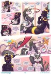 animal_genitalia anthro anthro_on_anthro anthrofied balls bisexual black_body black_fur blonde_hair breasts canid canine canine_genitalia canis collar comic cuddling dialogue dominant dominant_female dragon duo eeveelution english_text eye_contact female fur furred_dragon furred_scalie generation_2_pokemon genitals hair hi_res horn knot leash leashed_collar light_dragon_(totk) link_(wolf_form) lipsticking looking_at_another male male/female male/male mammal mythological_creature mythological_scalie mythology nintendo nude penis penis_tip pokemon pokemon_(species) princess_zelda scalie sheath smile speech_bubble tail tail_motion tailwag tears_of_the_kingdom text the_legend_of_zelda thesecretcave umbreon wolf