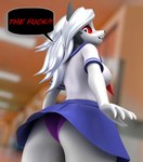 anthro clothing female panties panty_shot school_uniform solo underwear uniform argos90 helluva_boss mythology loona_(helluva_boss) canid canid_demon canine demon hellhound mammal mythological_canine mythological_creature 3d_(artwork) blender_(artwork) digital_media_(artwork) hi_res