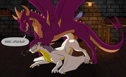anal anal_penetration animal_genitalia animal_penis ass_up blush bodily_fluids dialogue dirty_talk duo erection feral feral_on_feral feral_penetrated feral_penetrating feral_penetrating_feral from_behind_position genital_fluids genitals horn inside leaking_precum male male/male male_feral male_penetrated male_penetrating male_penetrating_male membrane_(anatomy) membranous_wings penetration penile penile_penetration penis penis_in_ass precum precum_string sex size_difference smaller_penetrated smile speech_bubble tail teeth text wings zafara_(artist) activision mythology spyro_the_dragon malefor dragon mythological_creature mythological_scalie scalie digital_media_(artwork) english_text hi_res