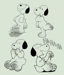 anthro belly big_belly black_collar black_ears black_nose collar cross_eyes dirty dirty_feet duo extreme_size_difference eyes_closed feet flattened foot_crush foot_focus laugh leg_in_air lying macro male on_back on_front open_mouth sitting size_difference smile stomping tail text tongue tongue_out under_foot white_body white_tail yellow_body ikkimikka peanuts_(comic) snoopy woodstock_(peanuts) avian canid canine canis domestic_dog mammal 2024 absurd_res digital_drawing_(artwork) digital_media_(artwork) hi_res sequence