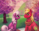 2012 5:4 big_macintosh_(mlp) cheerilee_(mlp) cloud cutie_mark day duo earth_pony equid equine eye_contact female feral friendship_is_magic fur green_eyes hair half-closed_eyes hasbro heart_symbol hill horse looking_at_another magpie_(artist) male mammal multicolored_hair my_little_pony narrowed_eyes orange_hair outside pink_hair plant plow_yoke pony purple_body purple_fur red_body red_fur signature sitting sky smile tree two_tone_hair wood