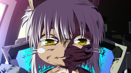 ambiguous_gender anthro clothing detailed_background fur grey_hair hair jacket looking_at_viewer narrowed_eyes solo tan_body tan_fur topwear whiskers yellow_eyes smugbuns cyberpunk_edgerunners made_in_abyss nanachi lagomorph mammal narehate 2022 absurd_res hi_res meme reaction_image
