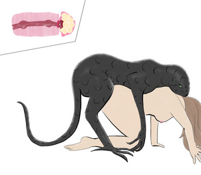 bestiality bite breasts doggystyle duo egg egg_insertion female feral feral_penetrating feral_penetrating_human from_behind_position human_on_feral human_penetrated interspecies male male/female neck_bite oviposition ovipositor_penis penetration sex tintaglia kresh human mammal scalie absurd_res hi_res