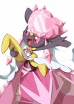 blush female gem simple_background solo white_background pasaran nintendo pokemon elemental_creature gem_creature generation_6_pokemon legendary_pokemon mega_diancie mega_evolution mineral_fauna pokemon_(species) 2014