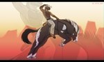 animal_genitalia anthro barely_visible_genitalia barely_visible_sheath biped chaps chaus_cat clothed clothing cloven_hooves cowboy cowboy_hat cowboy_outfit duo feral fully_sheathed genitals half_naked hat headgear headwear hooves laus male male_anthro male_feral miguel_chaus_cat muscular quadruped rodeo setting sheath simple_background smile smirk tail unguligrade western wild_west hill_patre_saint miguel_(hill_patre_saint) bovid bovine cattle equid equine felid feline felis horse hybrid jungle_cat mammal absurd_res digital_drawing_(artwork) digital_media_(artwork) full-length_portrait hi_res portrait
