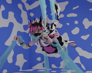 4_fingers ankle_tuft anthro black_body black_claws black_fur black_hair blue_tentacles claws clothing ear_piercing ear_ring eyewear fingers fur glasses hair horn leg_tuft maid_uniform male oral oral_penetration penetration piercing pink_body pink_eyes pink_fur pink_hair restrained restrained_by_tentacles ring_piercing solo tail tail_tuft tentacle_in_mouth tentacle_penetration tentacles tuft uniform whiskers white_body white_fur impliqued mythology zukii dragon furred_dragon furred_scalie mythological_creature mythological_scalie nardoragon scalie 3d_(artwork) digital_media_(artwork) hi_res