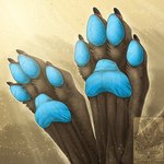 4_toes black_claws blue_pawpads blurred_background brown_body brown_fur claws close-up feet foot_focus foot_shot fur glowing outside pawpads sandstorm small_claws sun toe_claws toes twilightsaint zelminax canid canine fox mammal 1:1