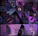 ambiguous_gender aroused beverage big_breasts bodily_fluids breasts clothed clothing erection female genital_fluids genitals hair herm hypnosis intersex mind_control nipples not_furry nude open_mouth penile penis pussy smile sniffing teeth tentacles tongue uvula vaginal carriontrickster human humanoid mammal mouth absurd_res comic digital_media_(artwork) hi_res huge_filesize