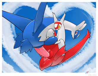 anus cloud duo eon_duo erection female female_penetrated feral feral_on_feral feral_penetrated feral_penetrating feral_penetrating_feral floating genitals heart_eyes heart_symbol legendary_duo male male/female male_penetrating male_penetrating_female midair_sex penetration penile penile_penetration penis plump_labia sex sky tapering_penis vaginal vaginal_penetration vulva ediblecrustables nintendo pokemon generation_3_pokemon latias latios legendary_pokemon pokemon_(species) absurd_res hi_res brother_(lore) brother_and_sister_(lore) incest_(lore) sibling_(lore) sister_(lore)