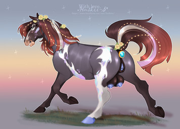 anal anal_masturbation anal_penetration animal_genitalia animal_vulva blue_eyes blue_nipples brown_mane brown_tail buttplug clitoral_slit equine_genitalia equine_vulva female female_feral feral gaping gaping_vagina gem genitals grass grey_body grin jewel_buttplug mane markings masturbation narrowed_eyes nipples penetration plant plug_(sex_toy) sex_toy side_view smile solo tail teats thick_clitoris vulva white_markings huskii-s equid equine horse mammal hi_res signature