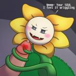 ambiguous_gender blush disembodied_penis duo flower genitals male male/ambiguous not_furry penis plant sex solo_focus tentacle_sex tentaclejob tentacles text neitsuke undertale undertale_(series) flowey_the_flower elemental_creature flora_fauna flower_creature human mammal 1:1 english_text hi_res