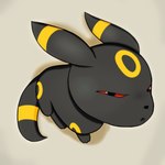 ambiguous_gender black_body feral glare glaring glaring_at_viewer looking_at_viewer markings red_eyes ring_(marking) simple_background solo tail yellow_markings luzarte nintendo pokemon eeveelution generation_2_pokemon pokemon_(species) umbreon 1:1 absurd_res digital_media_(artwork) hi_res