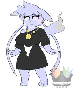 anthro barefoot clothing cosplay_pikachu_(costume) feet female jewelry light_ball_(pokemon) long_shirt necklace nipple_outline pigtails solo maximillianlad nintendo pokemon pokemon_pokopia peakychu pikachu_libre generation_1_pokemon ghost pikachu pokemon_(species) spirit 2025 absurd_res hi_res watermark