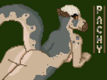amber_sclera anthro anthrofied beak breasts brown_eyes butt closed_smile dome_head female glistening glistening_body glistening_skin grey_body looking_back lying mouth_closed multicolored_body on_front pose presenting presenting_hindquarters raised_tail side_boob smile solo tail tan_body 5up3rfr34k amblin_entertainment jurassic_park universal_studios dinosaur marginocephalian ornithischian pachycephalosaurid pachycephalosaurus prehistoric_species reptile scalie digital_media_(artwork) pinup pixel_(artwork)