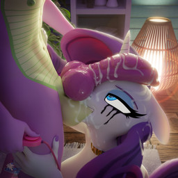 balls bed bedroom bodily_fluids cum cum_on_face duo furniture genital_fluids genitals horn knot makeup running_makeup sex_toy vibrator hooves-art friendship_is_magic hasbro my_little_pony mythology rarity_(mlp) spike_(mlp) dragon equid equine horse mammal mythological_creature mythological_equine mythological_scalie pony scalie unicorn 1:1 3d_(artwork) absurd_res blender_(artwork) digital_media_(artwork) hi_res