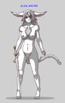 anthro big_breasts bodily_fluids breasts female fur genital_fluids lactating long_ears long_tail melee_weapon milk nude nude_anthro nude_female solo sword tail vaginal_fluids weapon white_body white_fur winter_fur cherrykirov twokinds eliza_winter basitin mammal hi_res