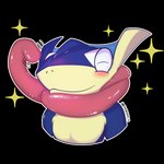 anthro blue_body blush blush_stickers happy long_tongue male smile solo sparkles telegram_sticker tongue tongue_out krepht game_freak nintendo pokemon amphibian gecko generation_6_pokemon greninja lizard pokemon_(species) reptile scalie 1:1 absurd_res alpha_channel hi_res