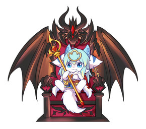 :3 anthro big_eyes biped blue_eyes blue_hair chair fur furniture hair kemono looking_at_viewer male on_chair sitting sitting_on_chair sitting_on_throne slim_anthro slim_male solo throne white_body white_fur hlg7777 canid canine fox mammal 2019 hi_res