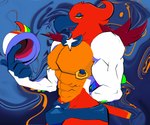 2024 6:5 abs abstract_background anthro avian big_muscles biped bird bulge clothed clothing demon ducktape_lizard_inc emanata european_mythology greek_mythology hands_behind_back hat headgear headwear holding_clothing holding_hat holding_headgear holding_headwear holding_object kings_of_hell large_pecs lgbt_pride looking_at_viewer magician magician_hat male male_anthro muscular muscular_anthro muscular_male mythological_avian mythological_bird mythological_creature mythological_firebird mythological_scalie mythology nipple_piercing nipple_ring nipples phenex_(kings_of_hell) phoenix piercing pride_colors question_mark rainbow_pride_colors ring_piercing scalie seductive solo speedo swimwear thick_thighs thong underwear watermark