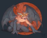 anthro barazoku claws eyewear fangs forced forced_transformation genitals glasses horn hypnosis inanimate_transformation male membrane_(anatomy) membranous_wings mind_control muscular nipples nude open_mouth pecs pendulum penis petrification rock sculpture simple_background solo species_transformation tail teeth tongue transformation wings yaflee mythology gargoyle human mammal mythological_creature hi_res