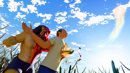 anthro blood bodily_fluids bone clothed clothing cloud colored_blood dark_sclera day duo exposed_bone glare_(lighting) gore hand_wound male organ_removal outside perforating_wound pink_blood plant severed_fingers shirt sky surprised topless topless_anthro topless_male topwear tree unusual_blood unusual_bodily_fluids violence wounded malaguetista jacinto_pinto mast_(mhy) cownanu felid human lion mammal matanu minanon pantherine 16:9 2026 3d_(artwork) blender_(artwork) blender_cycles_(artwork) digital_media_(artwork) hi_res widescreen