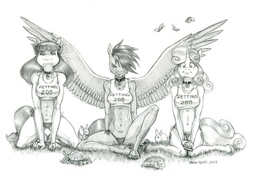 anthro anthrofied bedroom_eyes breasts clothing collar female feral fur grass group hair hooves horn looking_at_viewer midriff narrowed_eyes navel panties plant seductive shirt spread_wings tank_top topwear trio underwear unguligrade unicorn_horn wings baron_engel friendship_is_magic hasbro my_little_pony mythology apple_bloom_(mlp) scootaloo_(mlp) sweetie_belle_(mlp) ambient_arthropod ambient_butterfly ambient_insect equid equine eulipotyphlan hedgehog lagomorph leporid mammal mythological_creature mythological_equine pegasus rabbit reptile scalie turtle unicorn 2025 greyscale monochrome