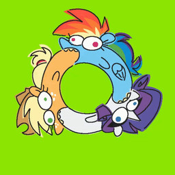 blonde_hair blue_body body_in_mouth clothing female feral group hair hat headgear headwear horn multicolored_hair orange_body ouroboros purple_hair rainbow_hair recursion rotating simple_background trio white_body wings yellow_background threetwotwo23323 friendship_is_magic hasbro my_little_pony mythology applejack_(mlp) rainbow_dash_(mlp) rarity_(mlp) earth_pony equid equine horse mammal mythological_creature mythological_equine pegasus pony unicorn 1:1 2025 animated animated_gif digital_media_(artwork) loop short_playtime