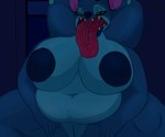 2_tongues 4_arms 6_limbs antennae_(anatomy) anthro bedroom bedroom_eyes belly big_belly big_breasts big_nipples big_tongue blue_lips blue_lipstick blue_pussy bodily_fluids break_in breaking_and_entering breaking_in breasts crossgender dark_room dim_lighting dripping dripping_tongue drooling drooling_tongue excessive_bodily_fluids excessive_drooling excessive_sweat extra_arms extra_limbs fangs female floral fur fur_tuft genitals glistening glistening_body green_eyes gums gums_(mouth) gums_mouth gums_showing hands_behind_head heat_(temperature) home_invasion huge_belly huge_breasts huge_nipples huge_tongue hyper hyper_belly hyper_breasts hyper_nipples hyper_tongue in_heat larger_female lips lipstick makeup mtf_crossgender multi_arm multi_limb multi_tongue narrowed_eyes night nipple_dip nipples obese obese_anthro obese_female overweight overweight_anthro overweight_female pinned plump_labia pussy raised_arms saliva saliva_drip saliva_on_breasts saliva_on_tongue saliva_string seductive sharp_teeth size_difference solo spread_legs spreading star sweat sweatdrop sweaty_body sweaty_breasts sweaty_legs sweaty_nipples sweaty_thighs teeth thick_bottom_lip thick_thighs tongue tongue_out tuft wallpaper_(decoration) window m4n disney lilo_and_stitch stitch_(lilo_and_stitch) alien canid canine mammal absurd_res hi_res story story_in_description