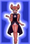 anthro black_clothing black_dress blue_background breasts cleavage clothed clothing countershading dress featureless_crotch female fur looking_at_viewer one_eye_closed pink_body pink_fur red_body red_fur simple_background smile smiling_at_viewer solo walking wink winking_at_viewer witch_costume anonymous_artist kate_hanami eurasian_red_squirrel mammal rodent sciurid tree_squirrel hi_res