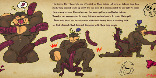 abdominal_bulge ambiguous_fluids anal anal_penetration anthro balls bear_tail belly big_balls big_penis blush blush_lines brown_body brown_fur brown_tail butt butt_grab circumcised description doggystyle eggplant fangs fellatio fluid-body food foreskin from_behind_position frottage frottage_in_balls fruit fur genitals glans group group_nudity hand_on_butt handjob hands_behind_head horn huge_balls huge_penis imminent_sex larger_male larger_penetrated larger_sub male male/male male_penetrated male_penetrating male_penetrating_male mask mask_only multi_genitalia multi_penis multicolored_body multicolored_fur multiple_poses muscular muscular_male nipples nude oral pecs penetration penile penile_penetration penis penis_grab penises_touching plant pose questionable_consent red_body red_penis sex simple_background size_difference skinny sleep_molestation sleep_sex sleeping sleeping_nude slime small_body small_but_hung smaller_male sound_effects submissive tail teeth text tongue vein veiny_penis vowelless vowelless_sound_effect wearing_mask zzz velvetdraw ambiguous_species bear demon mammal 2025 absurd_res detailed digital_drawing_(artwork) digital_media_(artwork) english_description english_text hi_res shaded