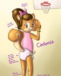 2021 4:5 absurd_res accessory anthro athletic athletic_anthro athletic_female ball basketball basketball_(ball) basketball_hoop big_eyes big_head bottomless bottomless_female bow_(feature) bow_accessory bow_ribbon bow_tie bracelet brown_body brown_eyes brown_fur brown_hair buckteeth centered_hair_bow cloth_diaper clothed clothing conejoblanco diaper english_text female fluffy fluffy_tail fur green_bracelet hair hair_accessory hair_bow hair_ribbon hairband hi_res incontinence jewelry leaf looking_back mammal pattern_diaper pink_bow pink_bow_tie pink_clothing pink_diaper pink_hairband pink_shirt pink_topwear plastic_pants playing playing_sport ponytail poofy_hair purple_text raised_tail ribbons rodent sciurid shirt simple_background sleeveless sleeveless_shirt slim smile solo sport standing tail tan_background tank_top teeth text topwear tree_squirrel young young_anthro