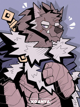 anthro armor cape clothing eyebrows fangs male melee_weapon scar simple_background solo sword teeth weapon white_eyebrows kganya elden_ring fromsoftware blaidd_(elden_ring) canid canine canis mammal wolf 3:4 hi_res
