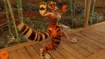 anthro areola bamboo big_breasts big_butt breasts butt female looking_back nipples nude red_eyes solo tail pervert99 dreamworks kung_fu_panda master_tigress felid mammal pantherine tiger 16:9 3d_(artwork) digital_media_(artwork) hi_res widescreen