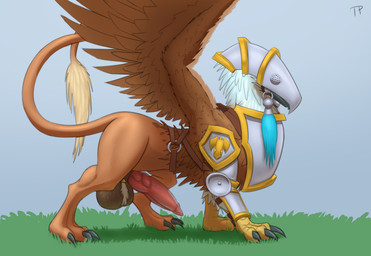 armor ball_tuft balls big_balls big_penis feral genitals grass knot male penis plant standing tuft unconvincing_armor testowepiwko heroes_of_might_and_magic heroes_of_might_and_magic_5 might_and_magic mythology ubisoft avian gryphon mythological_avian mythological_creature hi_res