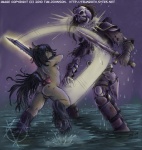 2010 action animated_skeleton attack back black_hair bone butt combat crotch_shot equine fantasy female fight hair hooves horse lynsharri nipples nude pencils pony pussy simple_background size_difference skeleton stasis_delirium sword tail_bow undead water weapon
Rating: Explicit
Score: 5
User: Anomynous
Date: January 08, 2010