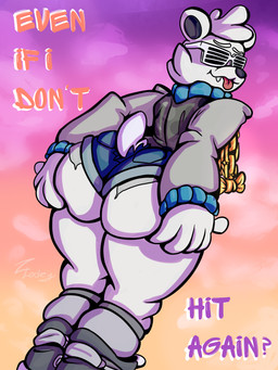 anthro big_butt butt butt_focus male shortstack solo standing zlodey keith_(pennyftzgerald) 3:4 absurd_res hi_res