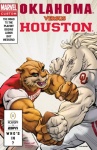 5_fingers american_football anthro claws clothing duo fight fingers fist fur green_eyes male muscular muscular_male open_mouth orange_body orange_fur sport text white_body white_fur rachelle_rosenberg tom_raney college_football espn houston_cougars marvel ncaa oklahoma_sooners equid equine horse mammal 2016 english_text official_art