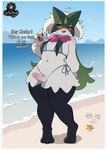3_fingers 3_toes anthro arm_tuft asking asking_viewer beach bedroom_eyes bikini black_eyebrows black_legs blue_bikini blue_clothing blue_swimwear blush border breast_curtains claws clothed clothing day dialogue erection eyebrows eyelashes feet femboy fingers front_view fur genitals glans green_body green_fur hair hand_behind_back head_tuft humanoid_genitalia humanoid_penis leg_tuft male male_anthro master multicolored_bikini multicolored_body multicolored_clothing multicolored_swimwear narrowed_eyes navel open_mouth outside pattern_bikini pattern_clothing pattern_swimwear pawpads penis pink_glans pink_pawpads pupils question red_eyes red_nose sand sea seaside seductive shadow shoulder_tuft skimpy skimpy_bikini sky solo standing striped_bikini striped_clothing striped_swimwear stripes swimwear text thick_thighs thigh_tuft toes tongue tuft two-piece_swimsuit water white_bikini white_border white_clothing white_swimwear wide_hips unpatredy nintendo pokemon generation_9_pokemon meowscarada pokemon_(species) 2025 absurd_res artist_name digital_media_(artwork) english_text hi_res