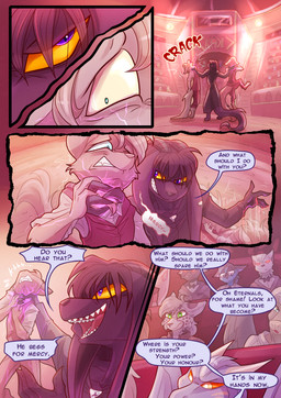 anthro arena broken_bone broken_neck captured clothing death dialogue ear_piercing ear_ring electronics fangs fur grin group hair horn killing magic magic_user male male/male microphone neck_grab orange_eyes piercing prisoner purple_body purple_eyes purple_fur purple_hair ring ring_piercing robe security security_guard smile smoke speaker spectators speech_bubble spotlight strangling tail teeth text ripli a_story_with_a_known_end rivenlod_rygers canid canine demon equid equine felid feline mammal reptile scalie vampire 2025 comic digital_media_(artwork) english_text hard_translated translated