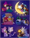 3_toes anthro book candle claws clothing eyes_closed feet female furniture male moon open_mouth pajamas paws pillow quills_(anatomy) red_eyes sleeping sofa star toes yawn yellow_eyes biko97 sega sonic_riders sonic_the_hedgehog_(series) amy_rose blaze_the_cat charmy_bee e-123_omega espio_the_chameleon jet_the_hawk knuckles_the_echidna miles_prower rouge_the_bat shadow_the_hedgehog sonic_the_hedgehog storm_the_albatross vector_the_crocodile accipitrid accipitriform albatross arthropod avian bat bee bird canid canine chameleon domestic_cat echidna eulipotyphlan felid feline felis fox hedgehog hymenopteran insect lizard mammal monotreme procellariiform reptile scalie hi_res