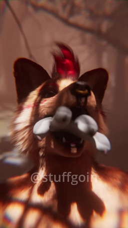 anthro digestion facial_piercing fatal_vore fur glowing glowing_markings male male/male male_pred male_prey markings nose_piercing nose_ring nude oral_vore orange_body orange_fur piercing rapid_digestion ring_piercing standing swallowing vore sound_warning stuffgoin firefoxyboy canid canine mammal 3d_(artwork) 3d_animation animated better_version_at_source blender_(artwork) digital_media_(artwork) short_playtime sound video
